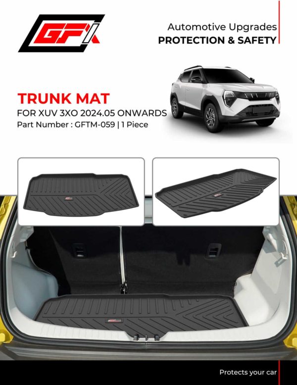 GFX Car Trunk/Dicky Boot Mat For Mahindra XUV 3XO (2024 Onwards) - Image 3