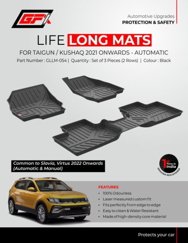 GFX Life Long Floor Mats For Volkswagen Taigun 2021 onwards - Image 3